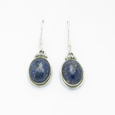 Boucles d'oreilles argent lapis lazuli