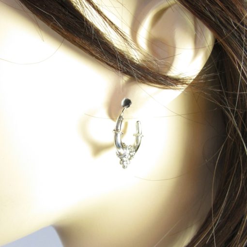 Boucles d'oreilles argent créoles