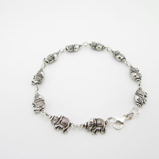 Bracelet éléphant argent BR1-0004