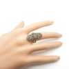 Bague argent marquise marcassite BA1-0047