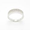 bague argent rhodié anneau zirconium BA1-0086