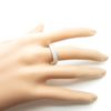 bague argent rhodié anneau zirconium BA1-0086