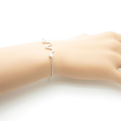 Bracelet argent serpent
