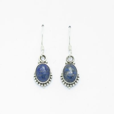Boucles d'oreilles argent lapis lazuli